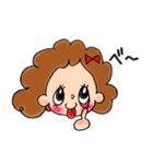 天然パーマの女の子（個別スタンプ：29）