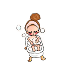 天然パーマの女の子（個別スタンプ：38）