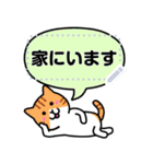 ねこワールド メッセージスタンプ（個別スタンプ：17）