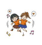 オレンジ女子サポーター2（個別スタンプ：2）