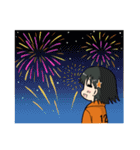 オレンジ女子サポーター2（個別スタンプ：4）
