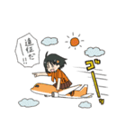 オレンジ女子サポーター2（個別スタンプ：6）