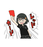 オレンジ女子サポーター2（個別スタンプ：7）