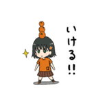 オレンジ女子サポーター2（個別スタンプ：17）