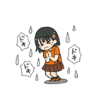 オレンジ女子サポーター2（個別スタンプ：20）