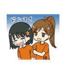 オレンジ女子サポーター2（個別スタンプ：27）