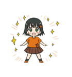 オレンジ女子サポーター2（個別スタンプ：28）