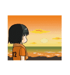 オレンジ女子サポーター2（個別スタンプ：31）