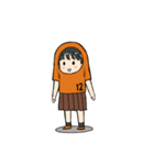 オレンジ女子サポーター2（個別スタンプ：33）