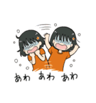オレンジ女子サポーター2（個別スタンプ：34）