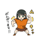 オレンジ女子サポーター2（個別スタンプ：37）