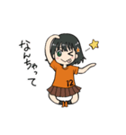 オレンジ女子サポーター2（個別スタンプ：38）
