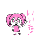 色いろ戦隊_ももいろ（個別スタンプ：6）