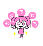 色いろ戦隊_ももいろ（個別スタンプ：10）