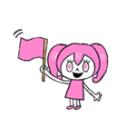色いろ戦隊_ももいろ（個別スタンプ：14）