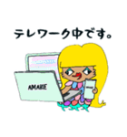 敬語 アマビエ ∞アマビコ ∞ヨゲンノトリ（個別スタンプ：15）