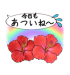 ❤️親しい人に使えるハワイアンなお花❤️（個別スタンプ：5）
