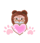 ねこーん＆白いこねこーん まったり（個別スタンプ：16）