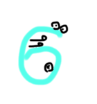 数字の愉快な仲間たち（個別スタンプ：7）