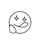 使える顔文字（白）（個別スタンプ：12）