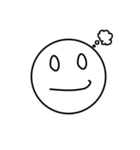 使える顔文字（白）（個別スタンプ：15）