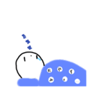 困った白ちゃん（個別スタンプ：7）