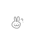 素直でシュールなウサギ（個別スタンプ：6）