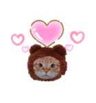 ラブラブねこーん＆白いこねこーん（個別スタンプ：2）