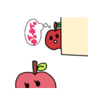かわいいりんごくんとりんごちゃんスタンプ（個別スタンプ：2）