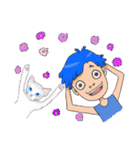 スカイと猫のレイン（個別スタンプ：1）