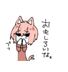 ねこみみピンク髪（個別スタンプ：10）