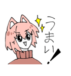 ねこみみピンク髪（個別スタンプ：29）