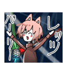 ねこみみピンク髪（個別スタンプ：40）