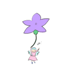 ミニ花ちゃん パック（個別スタンプ：4）