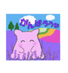夏！ピンクメンダコ（個別スタンプ：22）