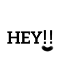 顔がついてる文字（個別スタンプ：1）