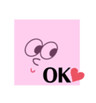 しかくい子(でし。)（個別スタンプ：1）