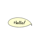 ふきだしでメッセージ (英語編 Vol.1)（個別スタンプ：1）