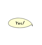 ふきだしでメッセージ (英語編 Vol.1)（個別スタンプ：3）