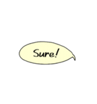 ふきだしでメッセージ (英語編 Vol.1)（個別スタンプ：4）