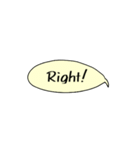 ふきだしでメッセージ (英語編 Vol.1)（個別スタンプ：11）