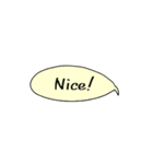 ふきだしでメッセージ (英語編 Vol.1)（個別スタンプ：12）