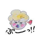 アフロちゃんファミリー（個別スタンプ：3）