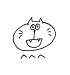へんないぬ、へんなねこ 手書き（個別スタンプ：18）