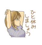 ミディアム女子きいちゃん【漫画Ver.】（個別スタンプ：39）