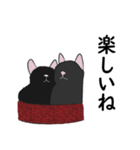 ソックスの黒猫（個別スタンプ：6）