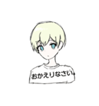 金髪の男子（個別スタンプ：1）