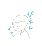 2回言いたい男の子（個別スタンプ：6）