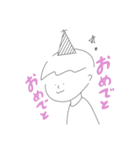 2回言いたい男の子（個別スタンプ：12）
