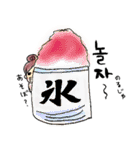 ヨボちゃんの夏に使える韓国語スタンプ♪（個別スタンプ：6）